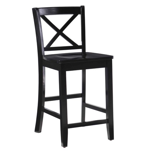 Black back counter stool - black, x