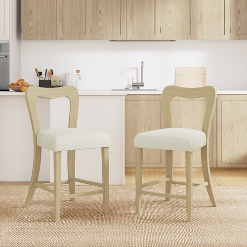 Solid rubberwood counter stool - solid,